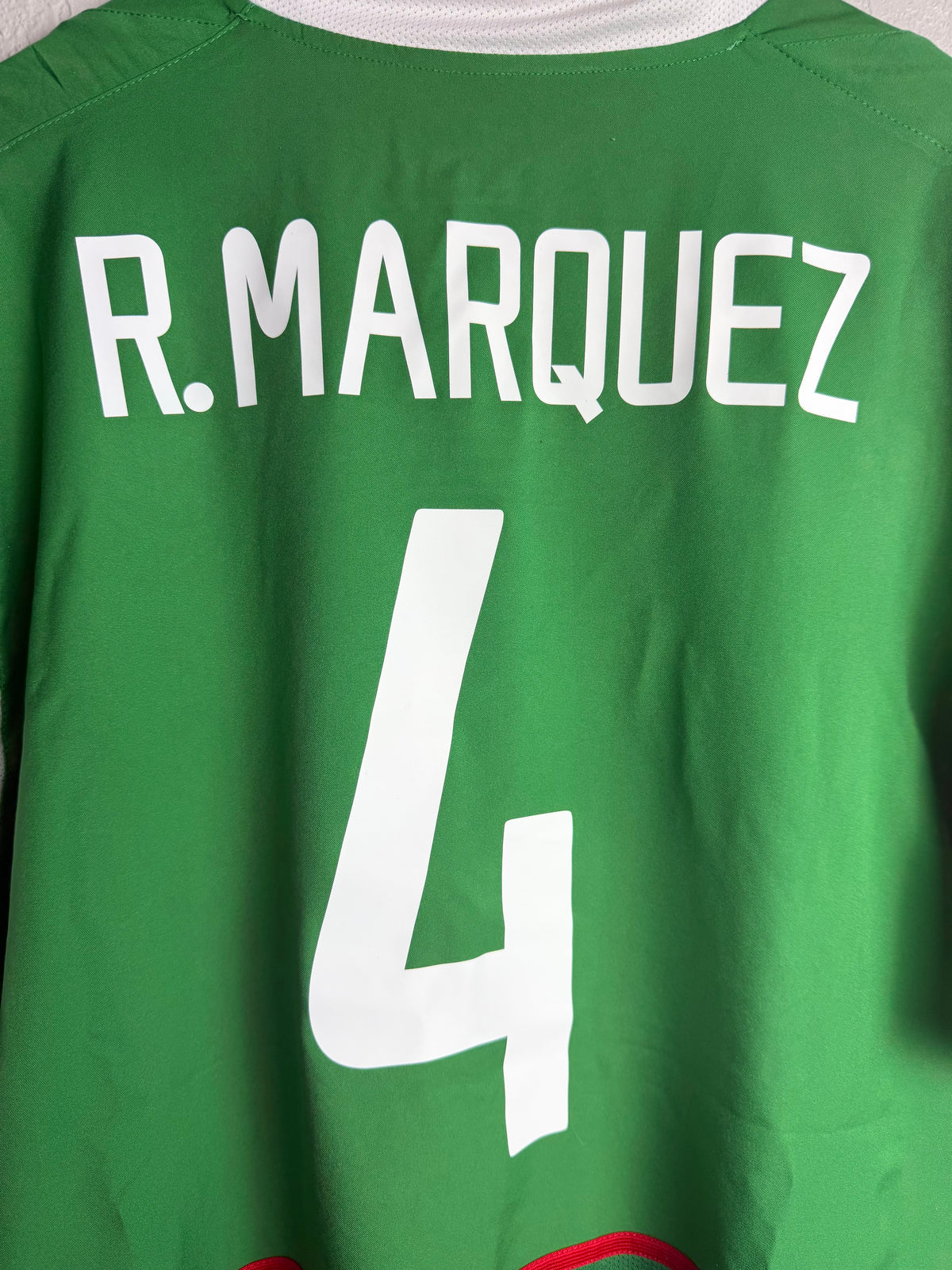 Mexico National Team 2002/03 Home Jersey #4 Marquez