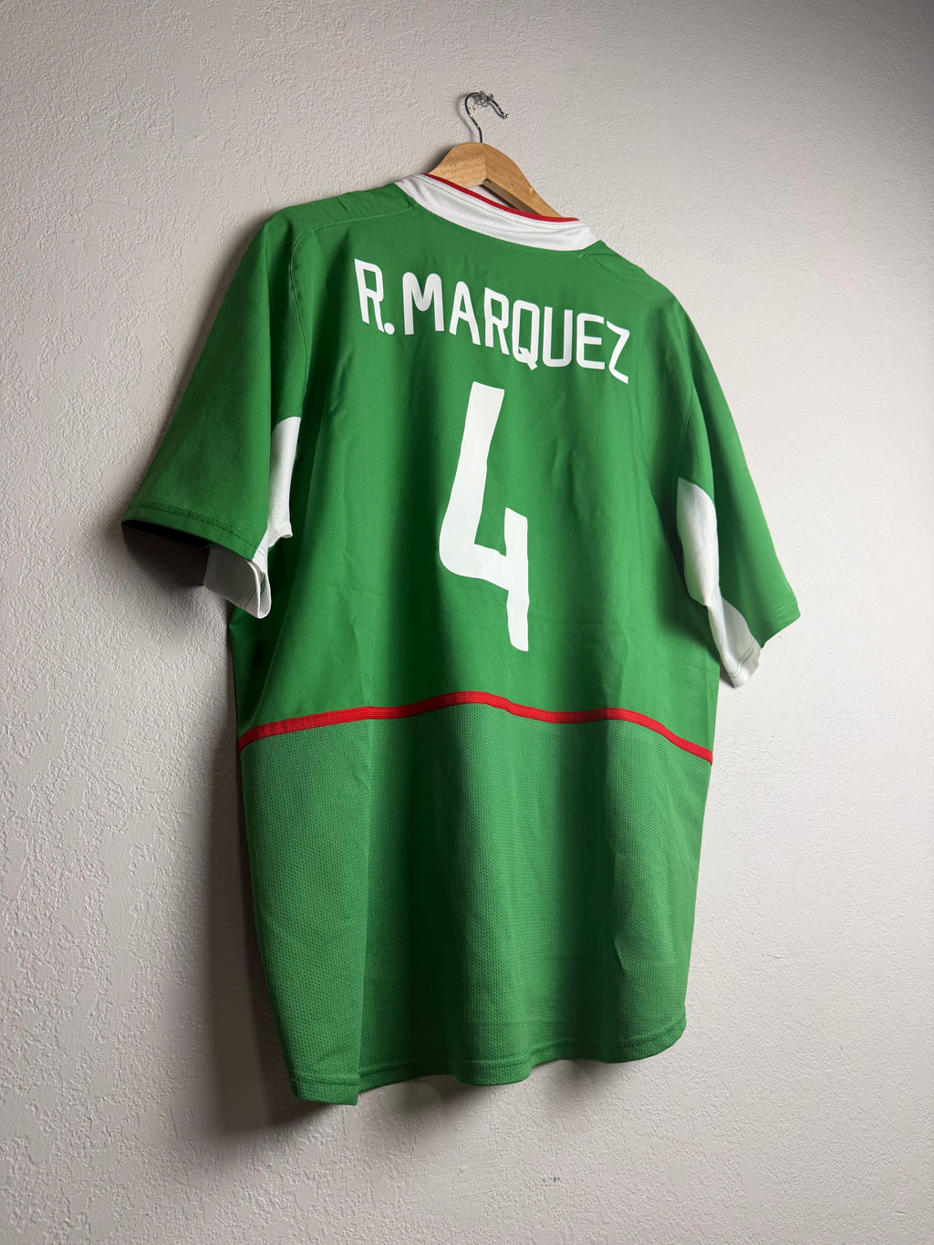 Mexico National Team 2002/03 Home Jersey #4 Marquez