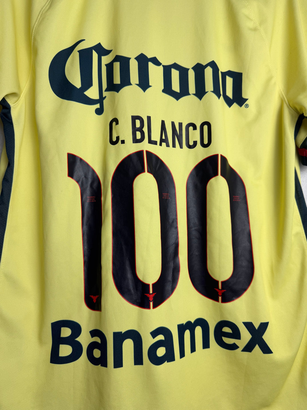 Club America 2015/16 Home Jersey #100 Blanco