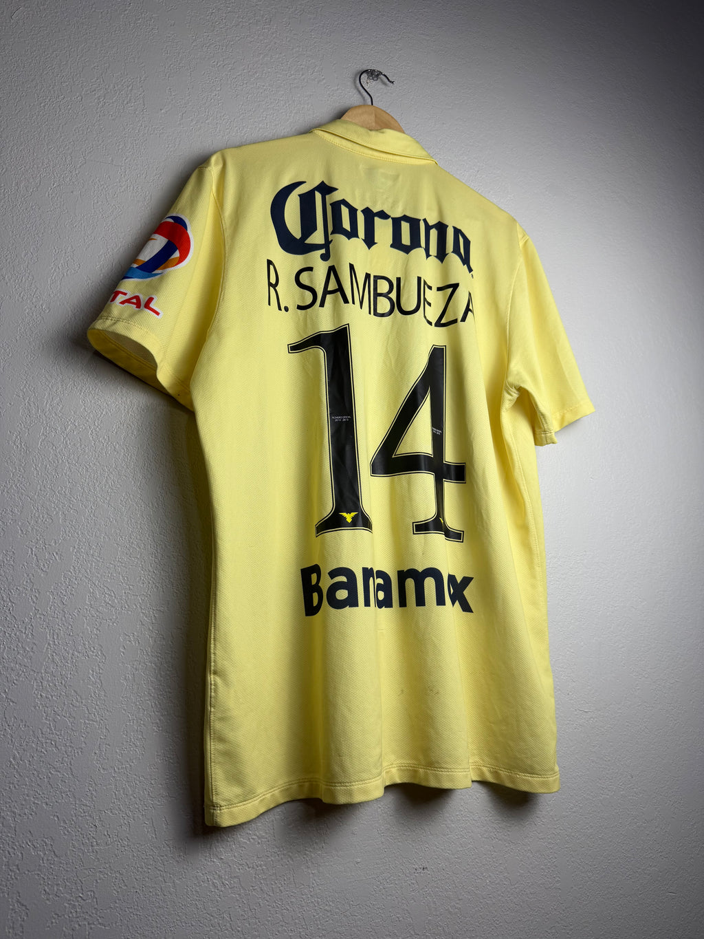 Club America 2014/15 Home Jersey #14 R. Sambueza