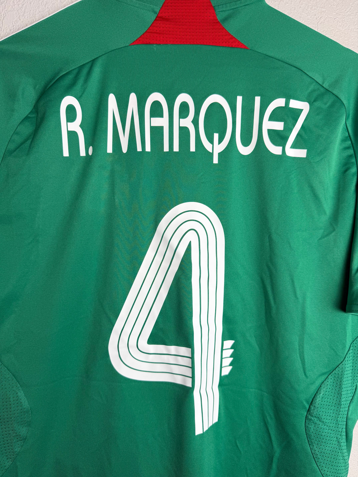 Mexico National Team 2006/07 Home Jersey #4 Marquez