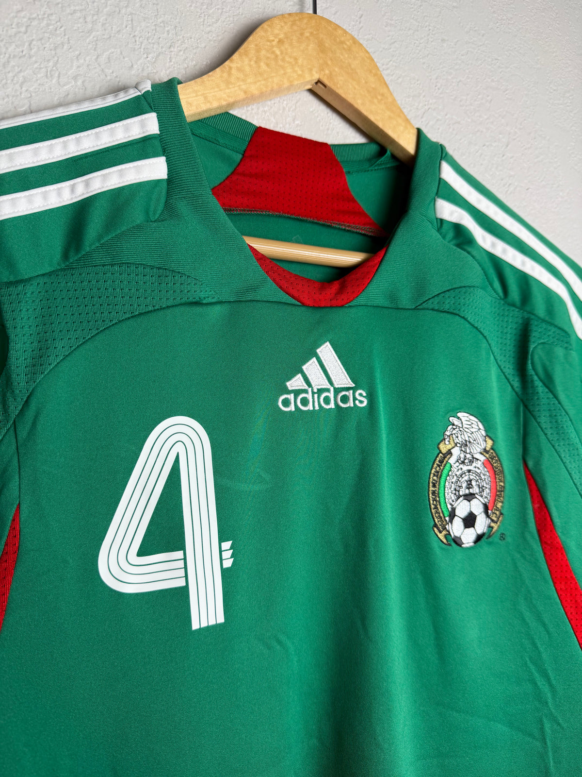 Mexico National Team 2006/07 Home Jersey #4 Marquez