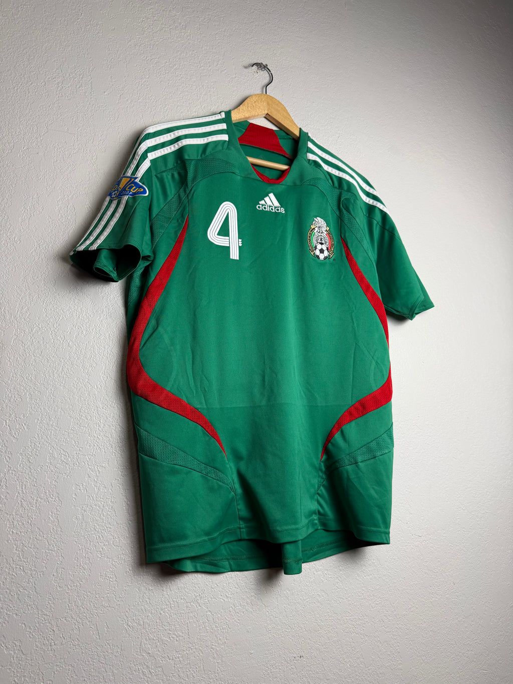 Mexico National Team 2006/07 Home Jersey #4 Marquez