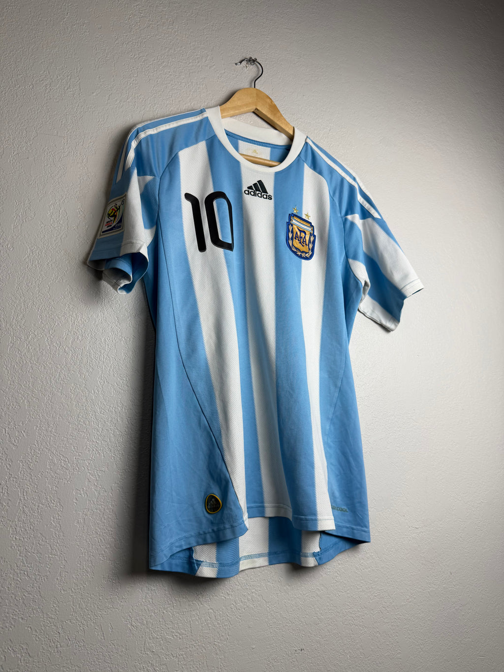Argentina National Team 2010 Home Jersey #10 Messi