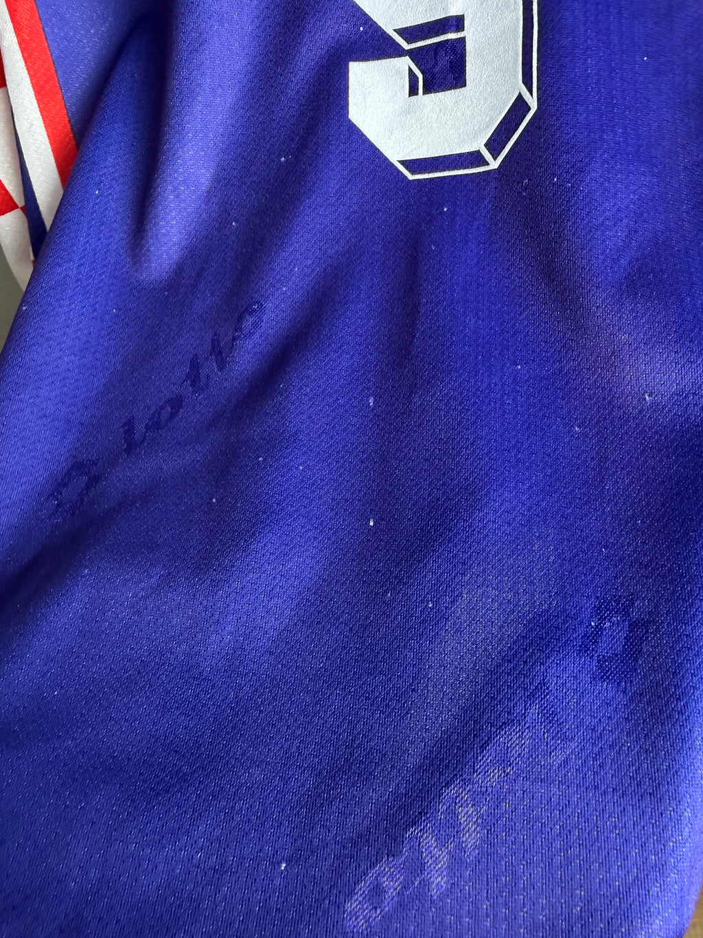 Croatia National Team 1998 World Cup Away Jersey #9 Suker