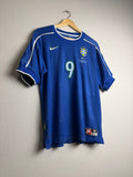 Brazil National Team 1998 World Cup Away Jersey #9 Ronaldo