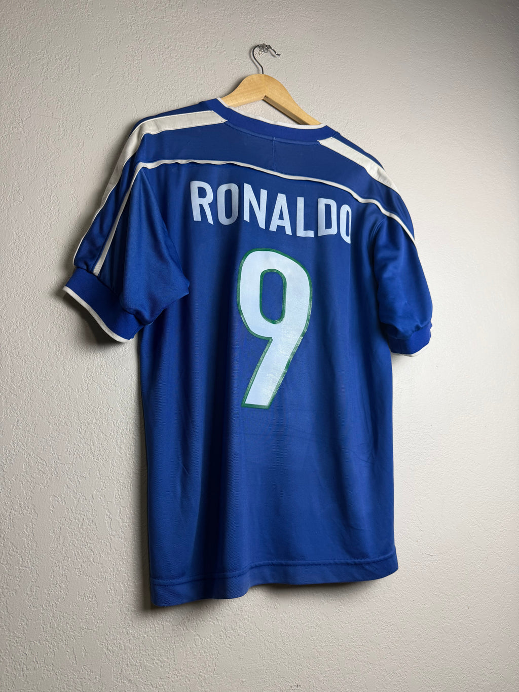 Brazil National Team 1998 World Cup Away Jersey #9 Ronaldo