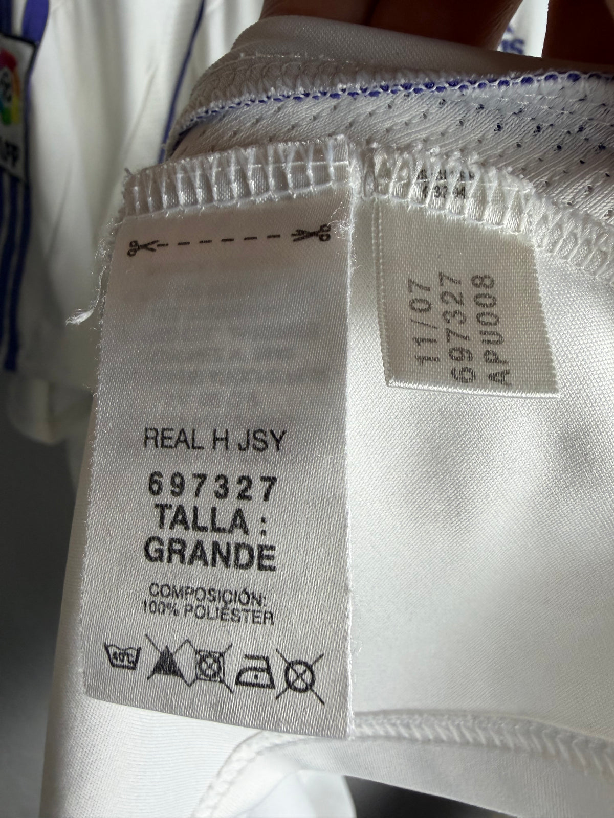 Real Madrid C.F 2007/08 Home Jersey #5 Cannavaro