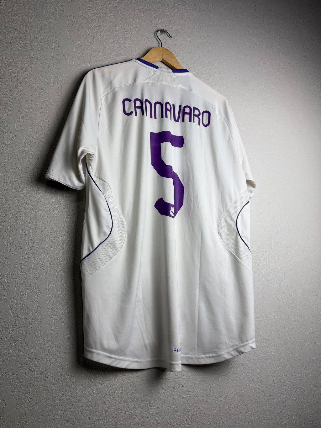 Real Madrid C.F 2007/08 Home Jersey #5 Cannavaro