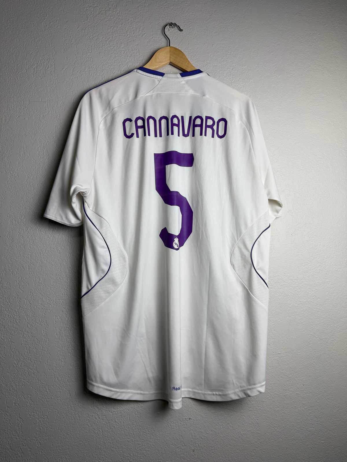 Real Madrid C.F 2007/08 Home Jersey #5 Cannavaro