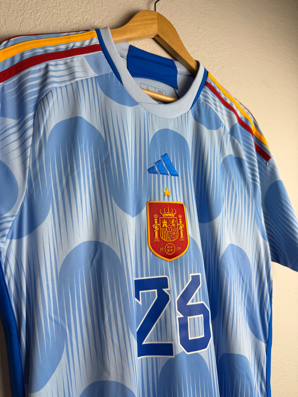 Spain National Team 2022/23 Away Jersey #26 Pedri