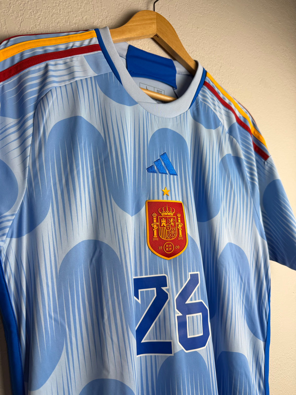 Spain National Team 2022/23 Away Jersey #26 Pedri