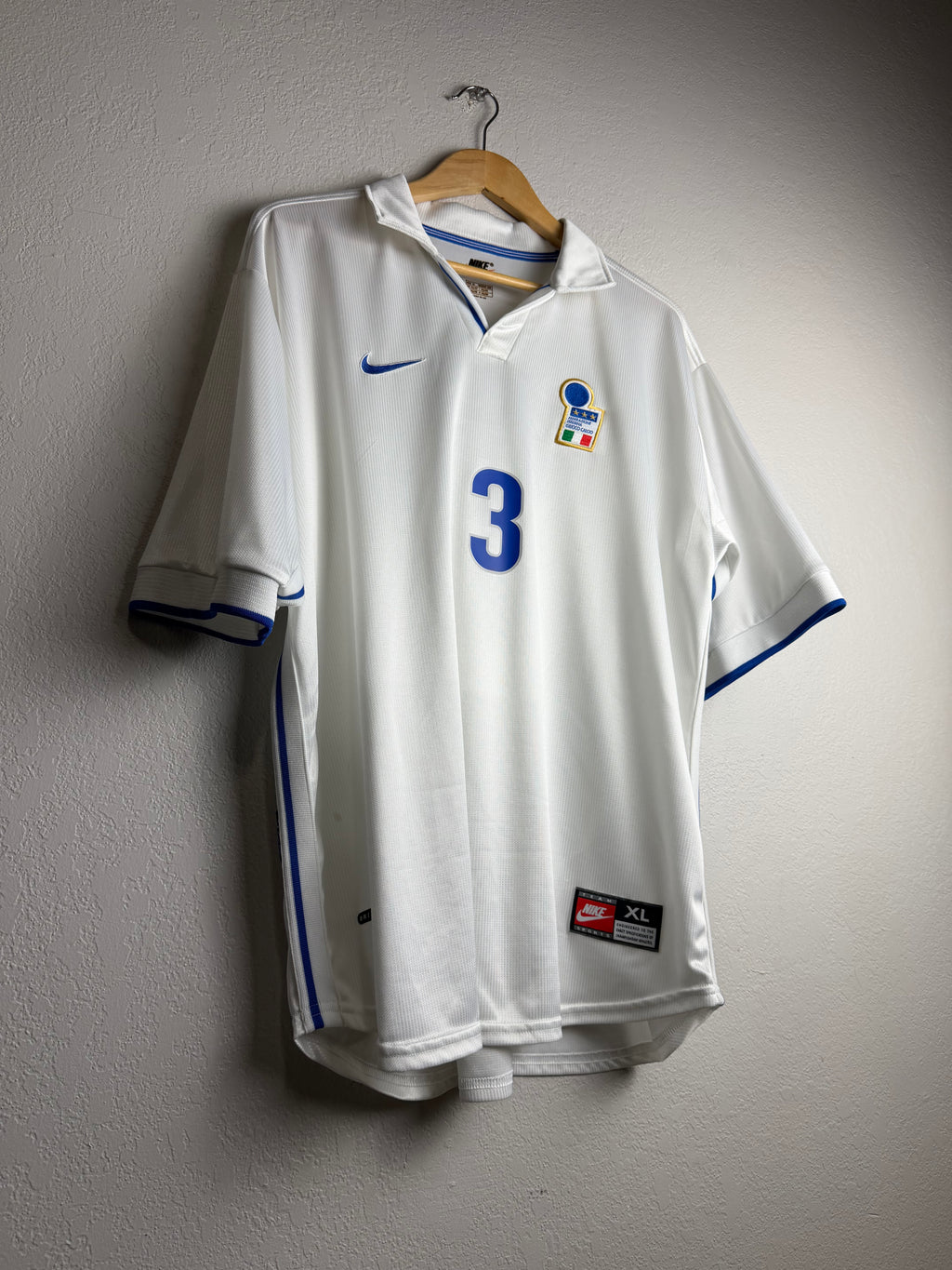 Italy National Team 1998 Away Jersey #3 Maldini