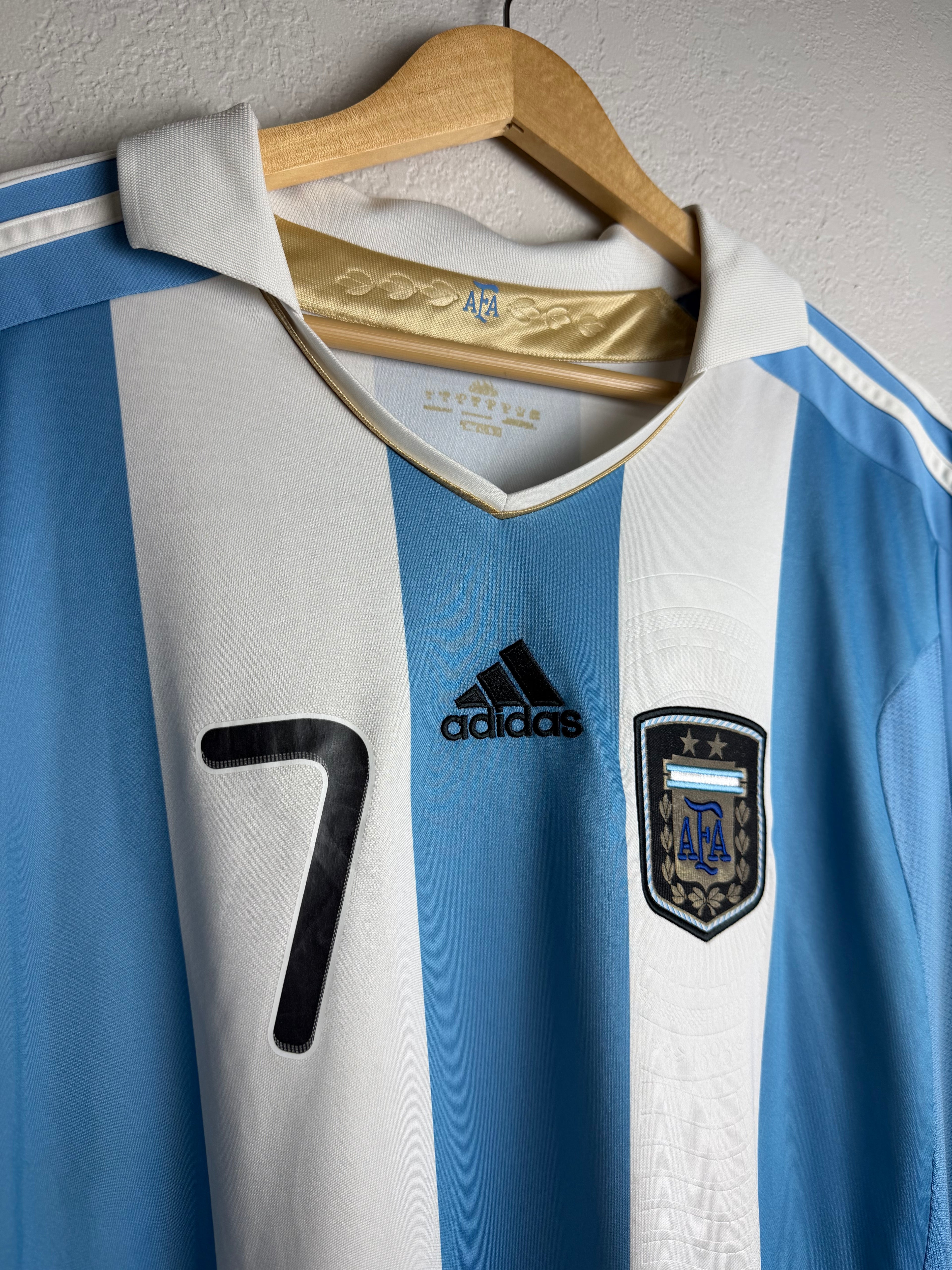 Argentina 2011/12 Home Jersey #7 Di Maria