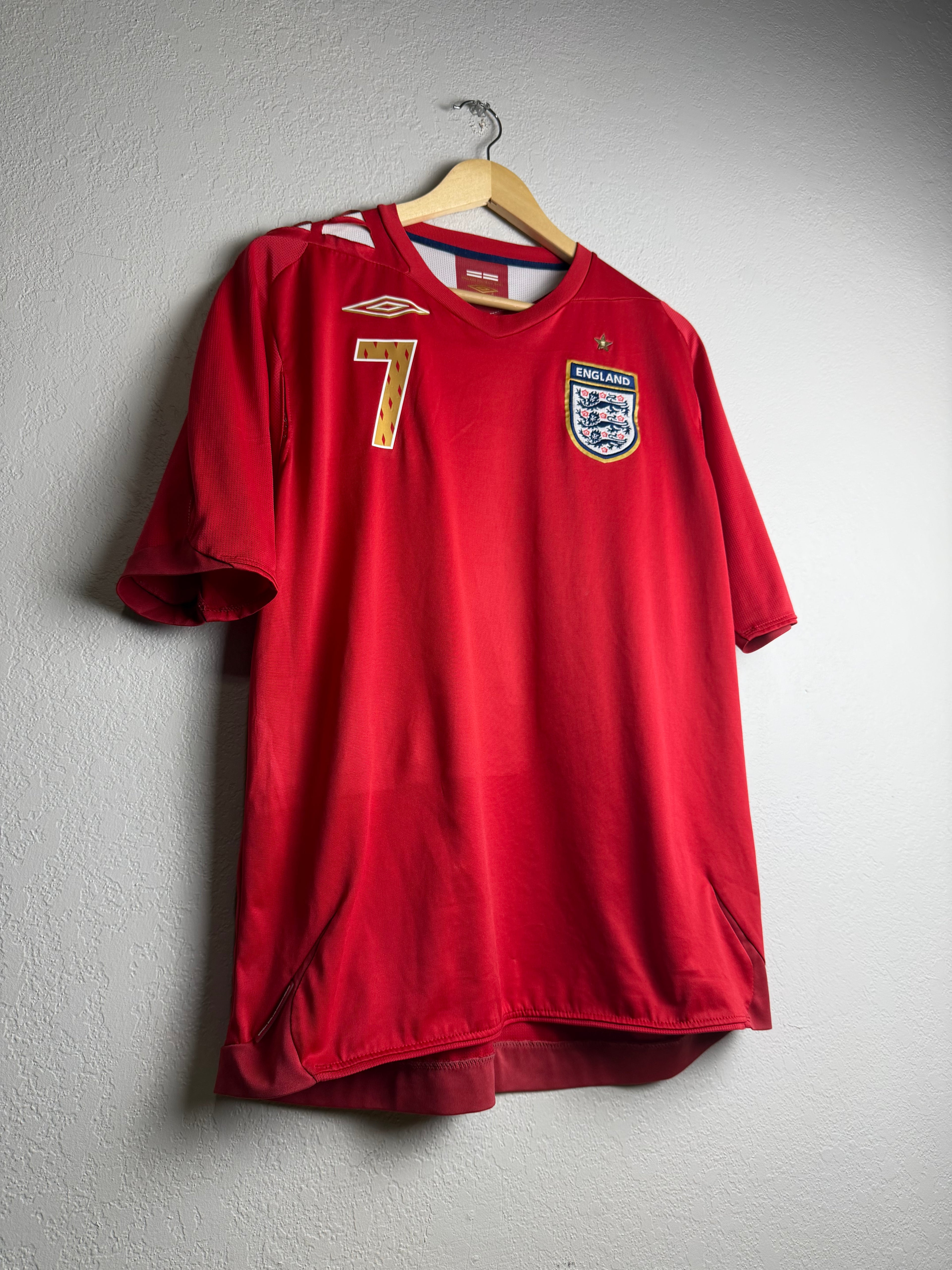 England National Team 2007/08 Away Jersey #7 Beckham