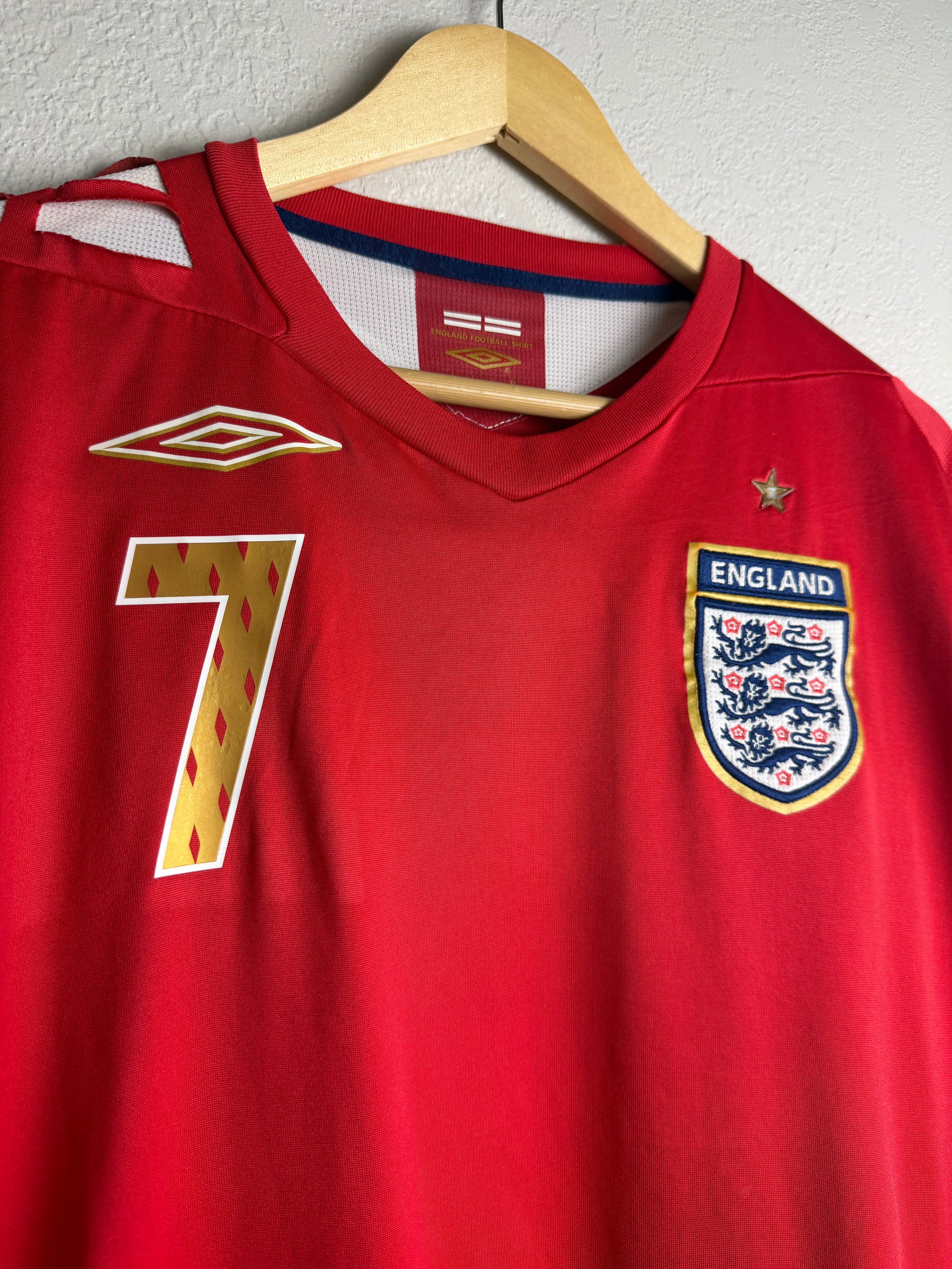 England National Team 2007/08 Away Jersey #7 Beckham
