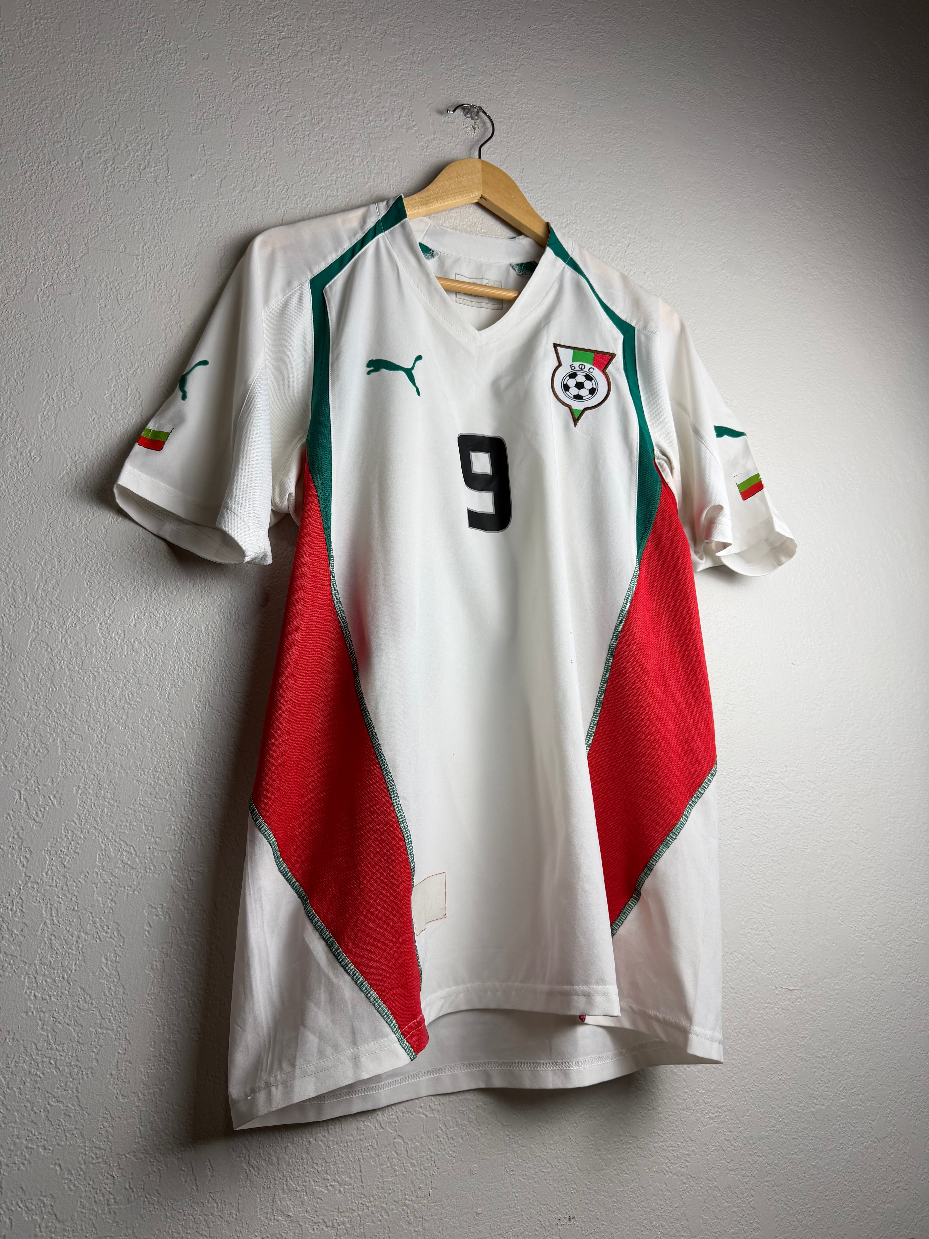 Bulgaria National Team 2004 Home Jersey #9 Bervatov