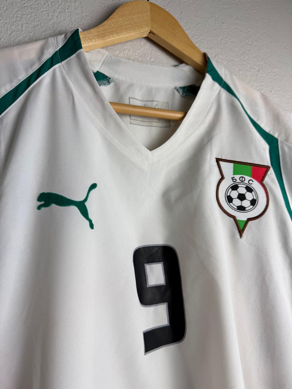 Bulgaria National Team 2004 Home Jersey #9 Bervatov