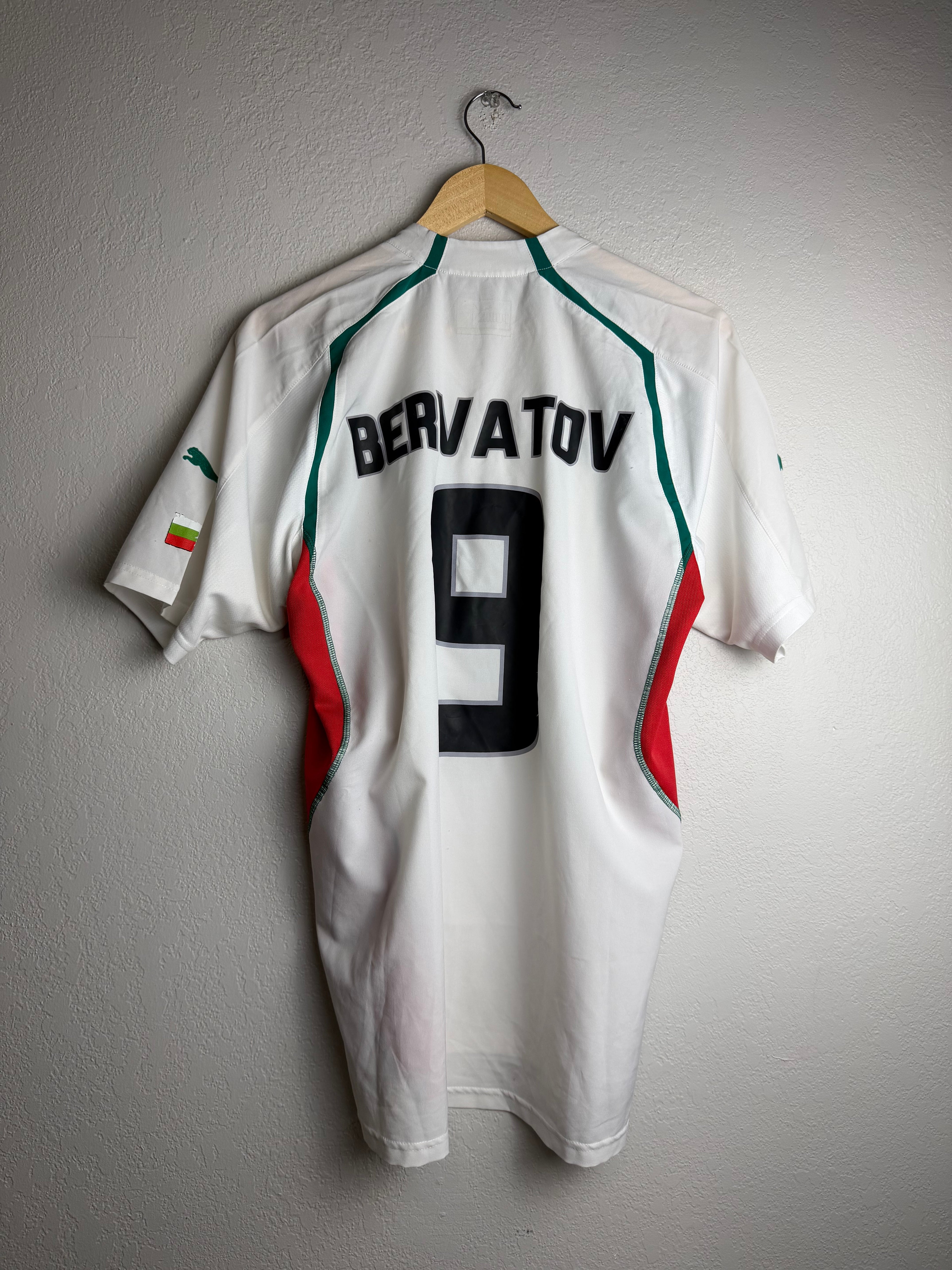 Bulgaria National Team 2004 Home Jersey #9 Bervatov