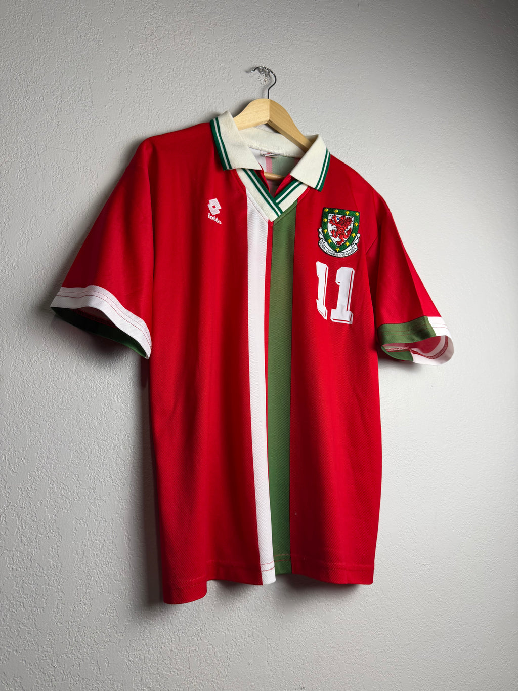 Wales National Team 1995/96 Home Jersey #11 Giggs