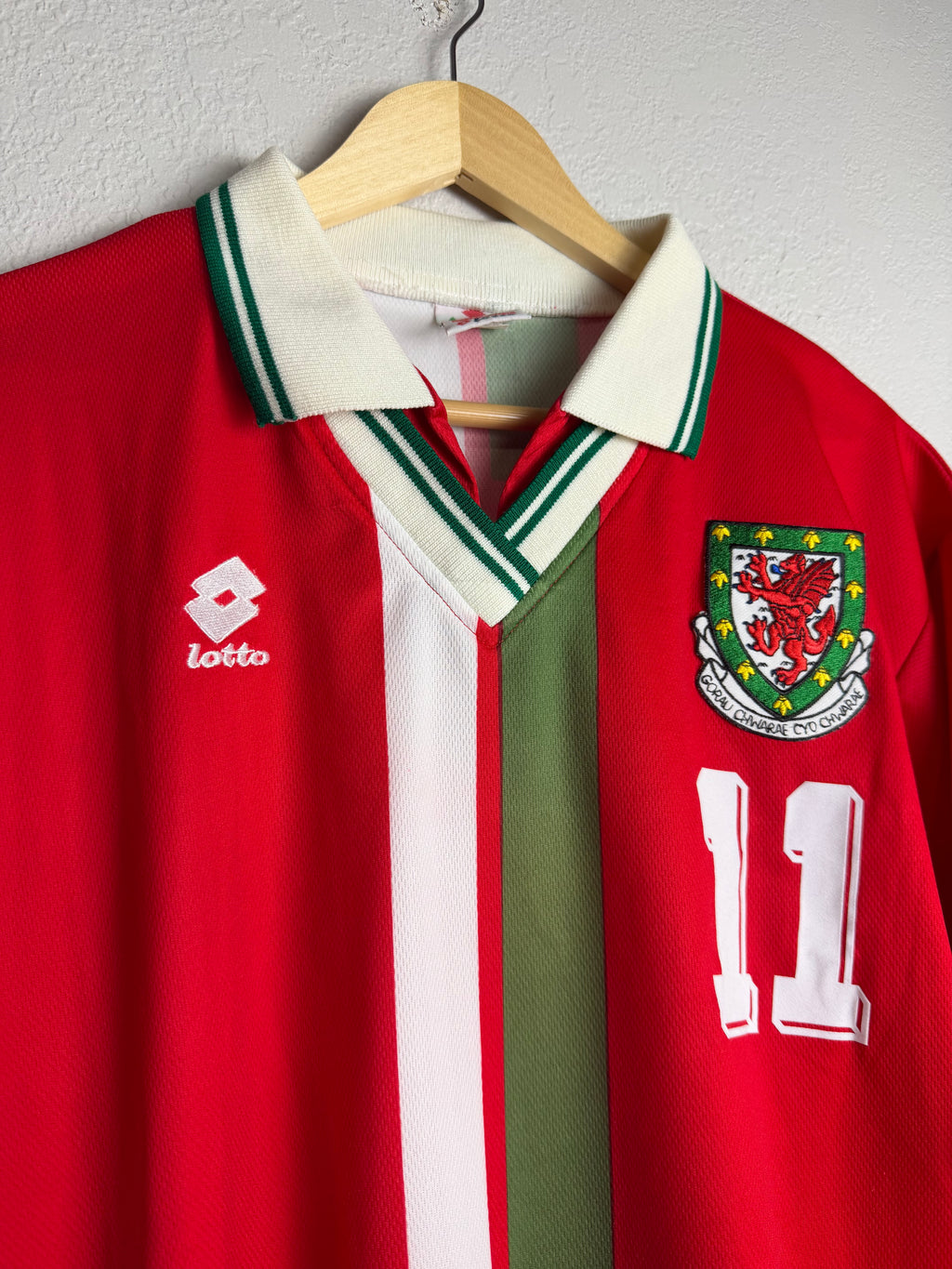 Wales National Team 1995/96 Home Jersey #11 Giggs