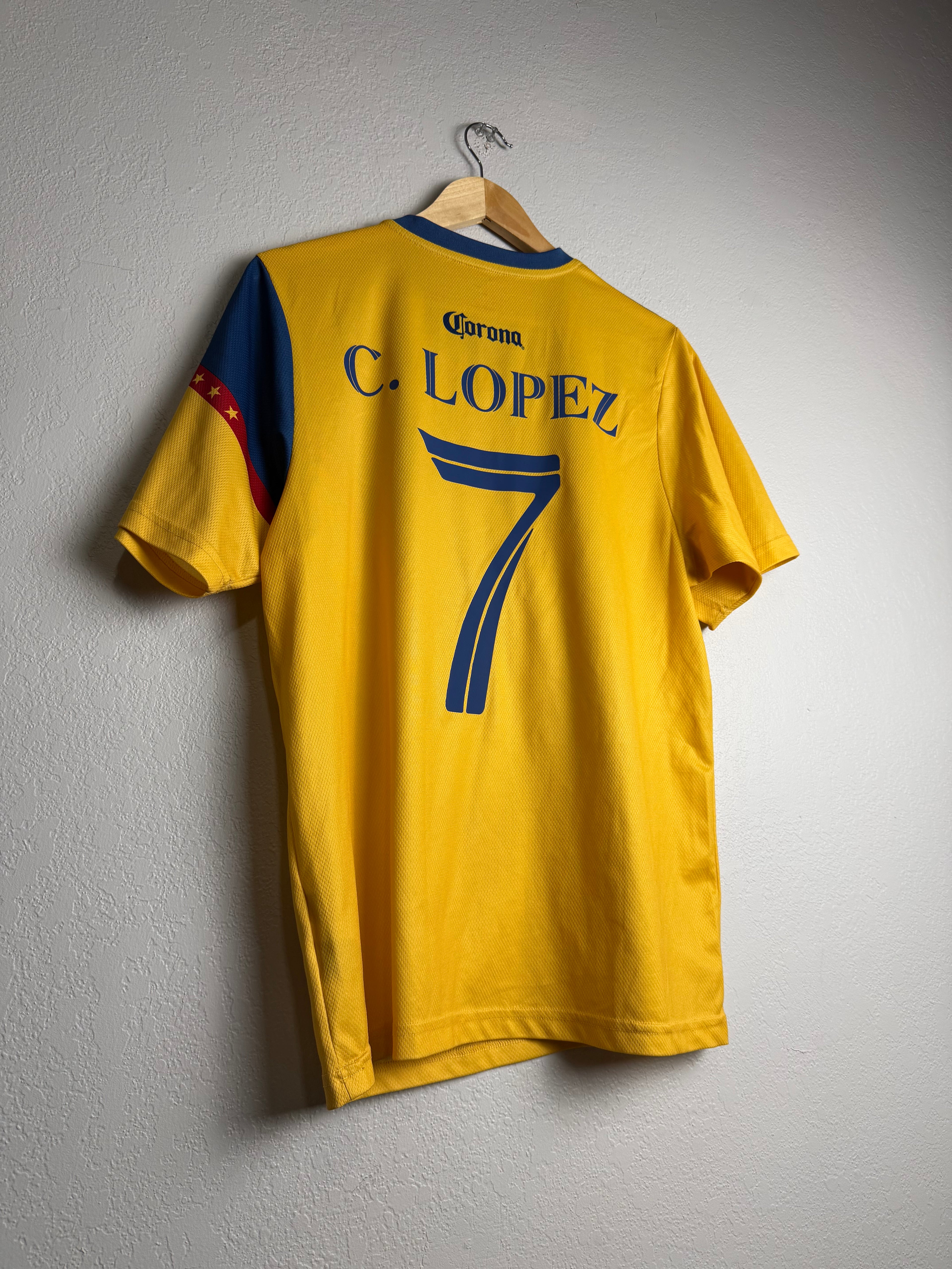 Club America 2006/07 90th Anniversary Jersey #7 Lopez