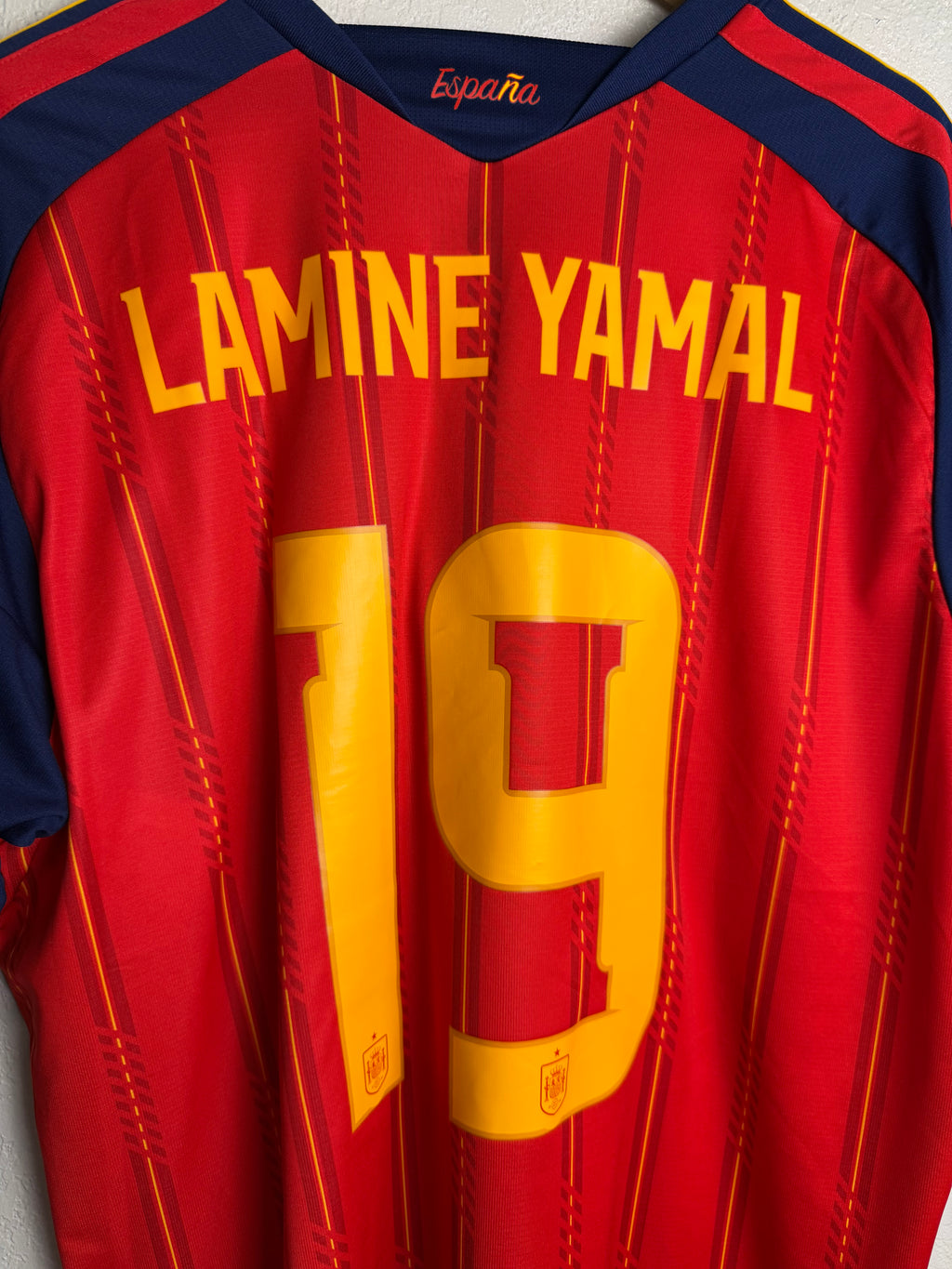 Spain National Team 2026 Home Jersey #19 Lamine Yamal
