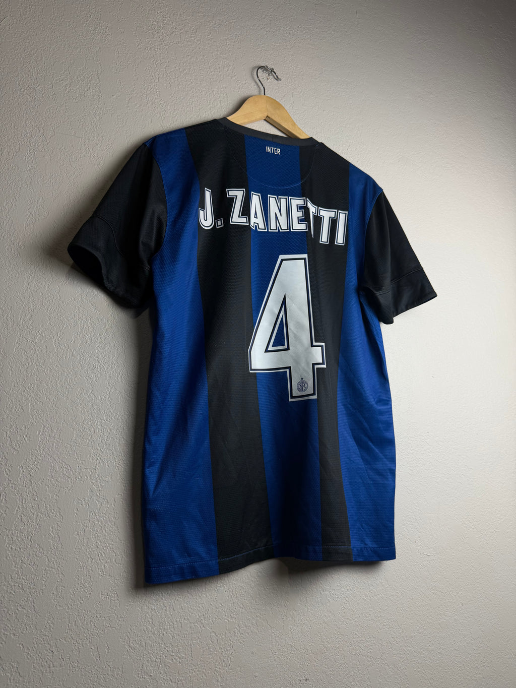 Inter Milan 2012/13 Home Jersey #4 J.Zanetti