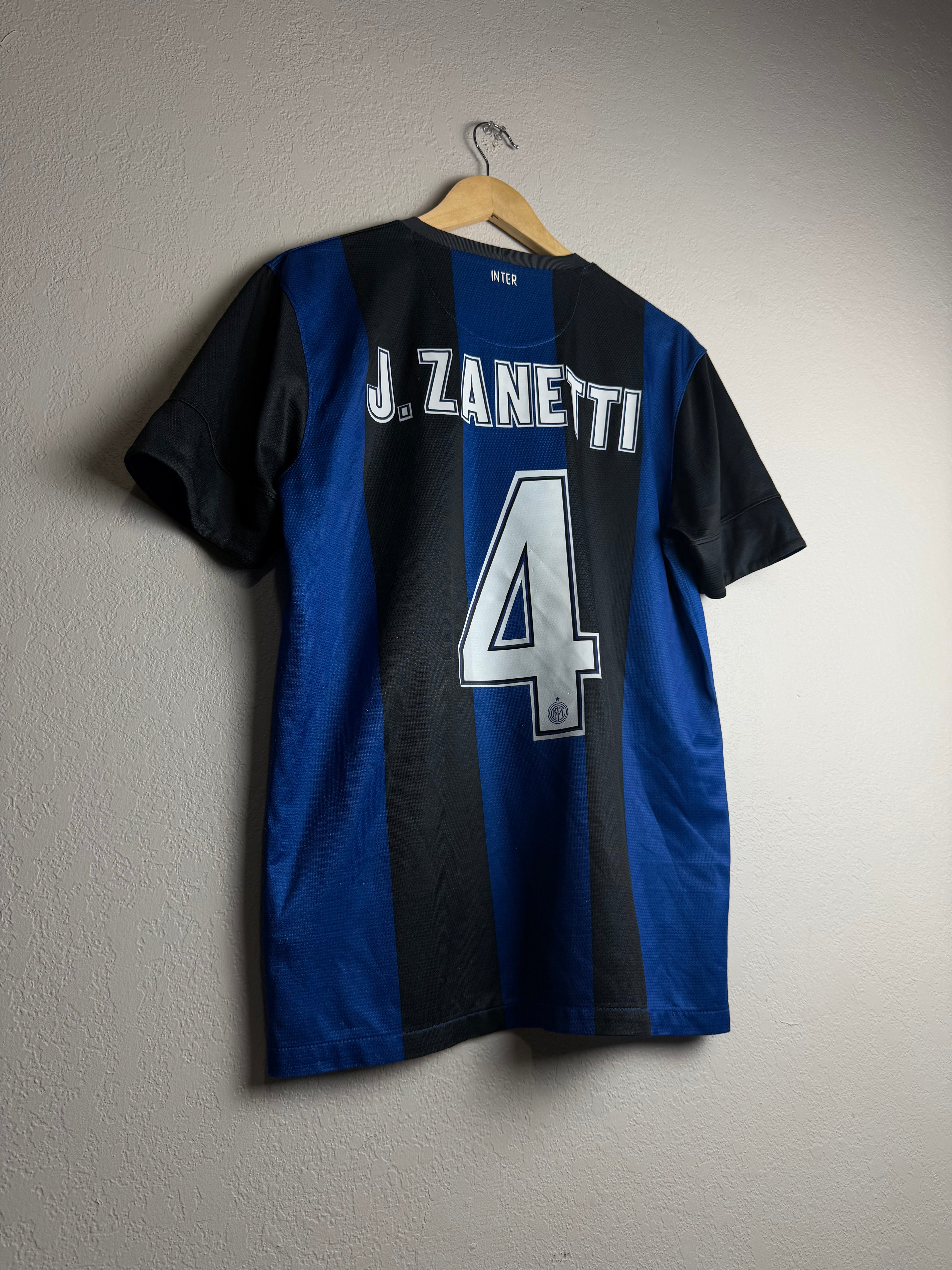 Inter Milan 2012/13 Home Jersey #4 J.Zanetti