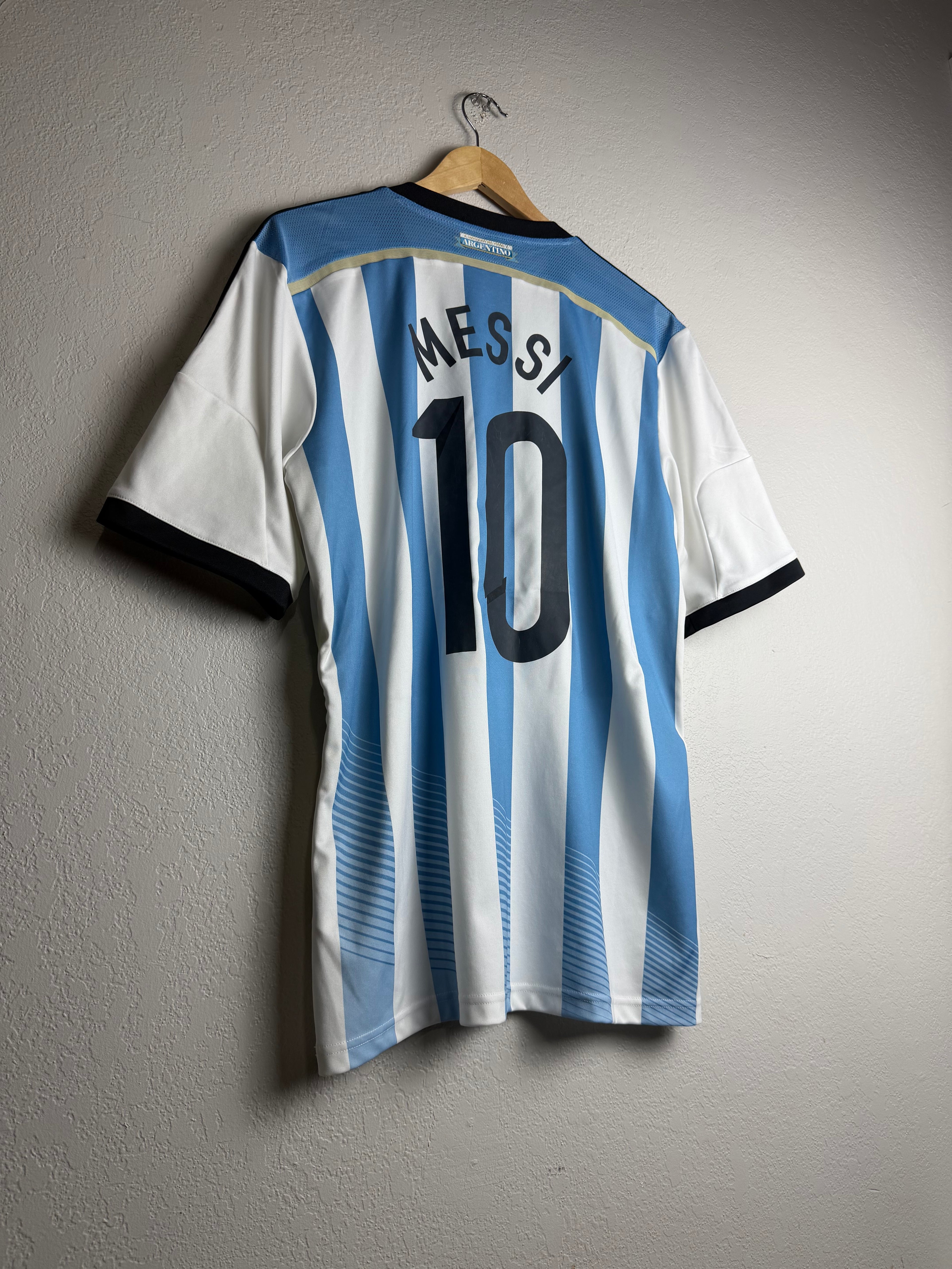 Argentina National Team 2014 Home Jersey #10 Messi