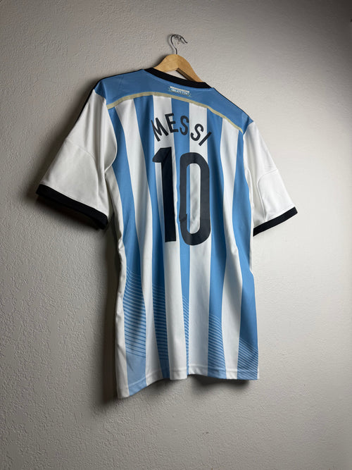 Argentina National Team 2014 Home Jersey #10 Messi
