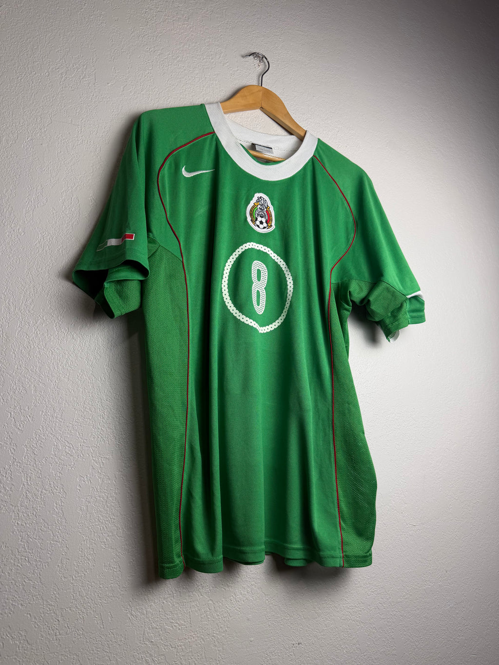 Mexico National Team 2004/05 Home Jersey #8 Pardo