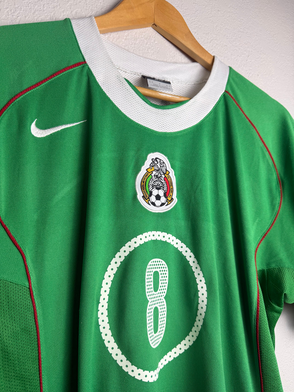 Mexico National Team 2004/05 Home Jersey #8 Pardo
