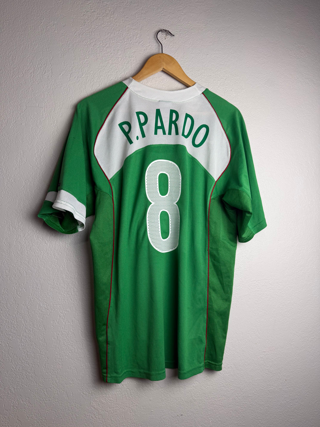 Mexico National Team 2004/05 Home Jersey #8 Pardo