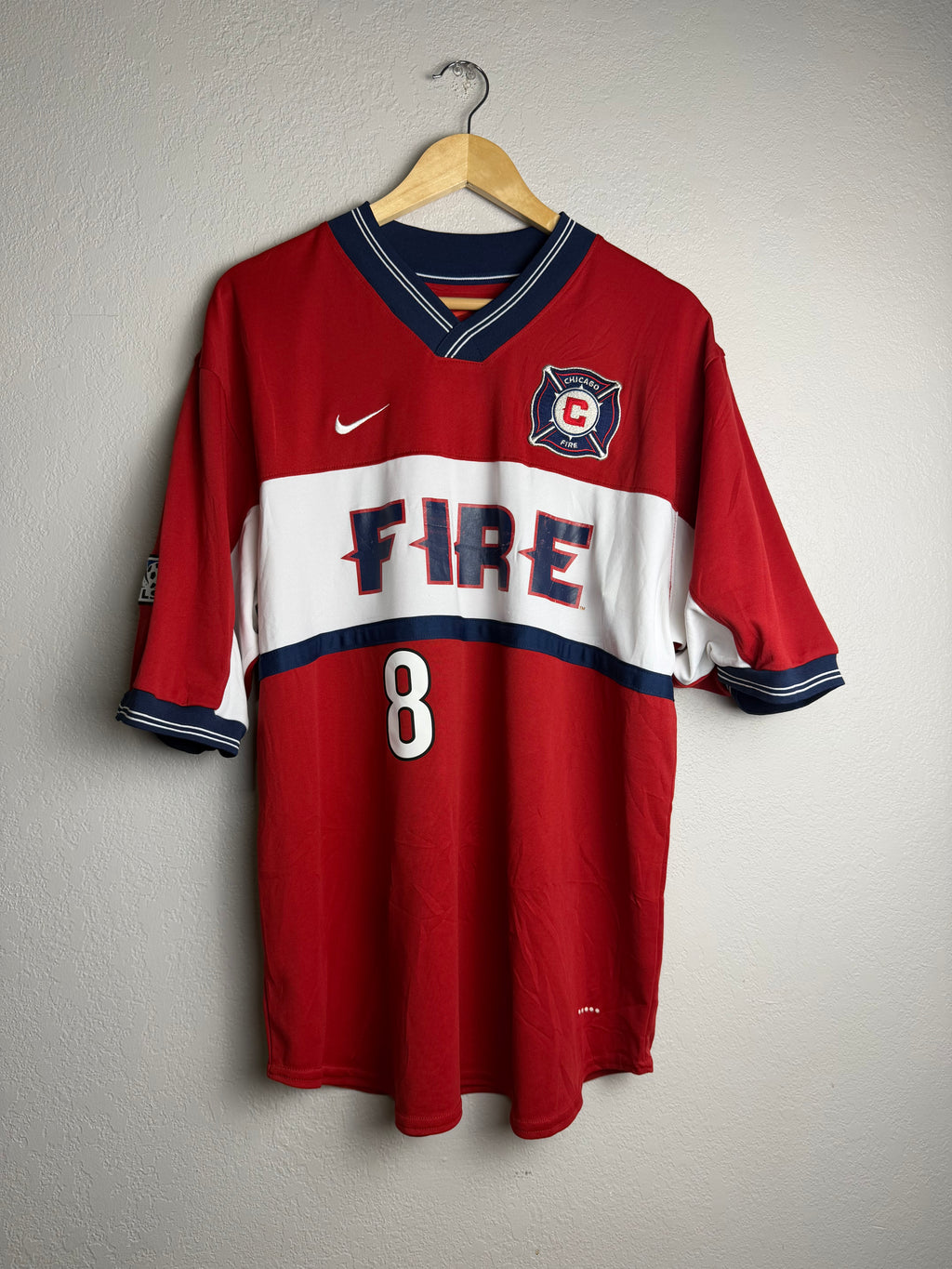 Chicago Fire 2000/02 Home Jersey #8 Stoichkov