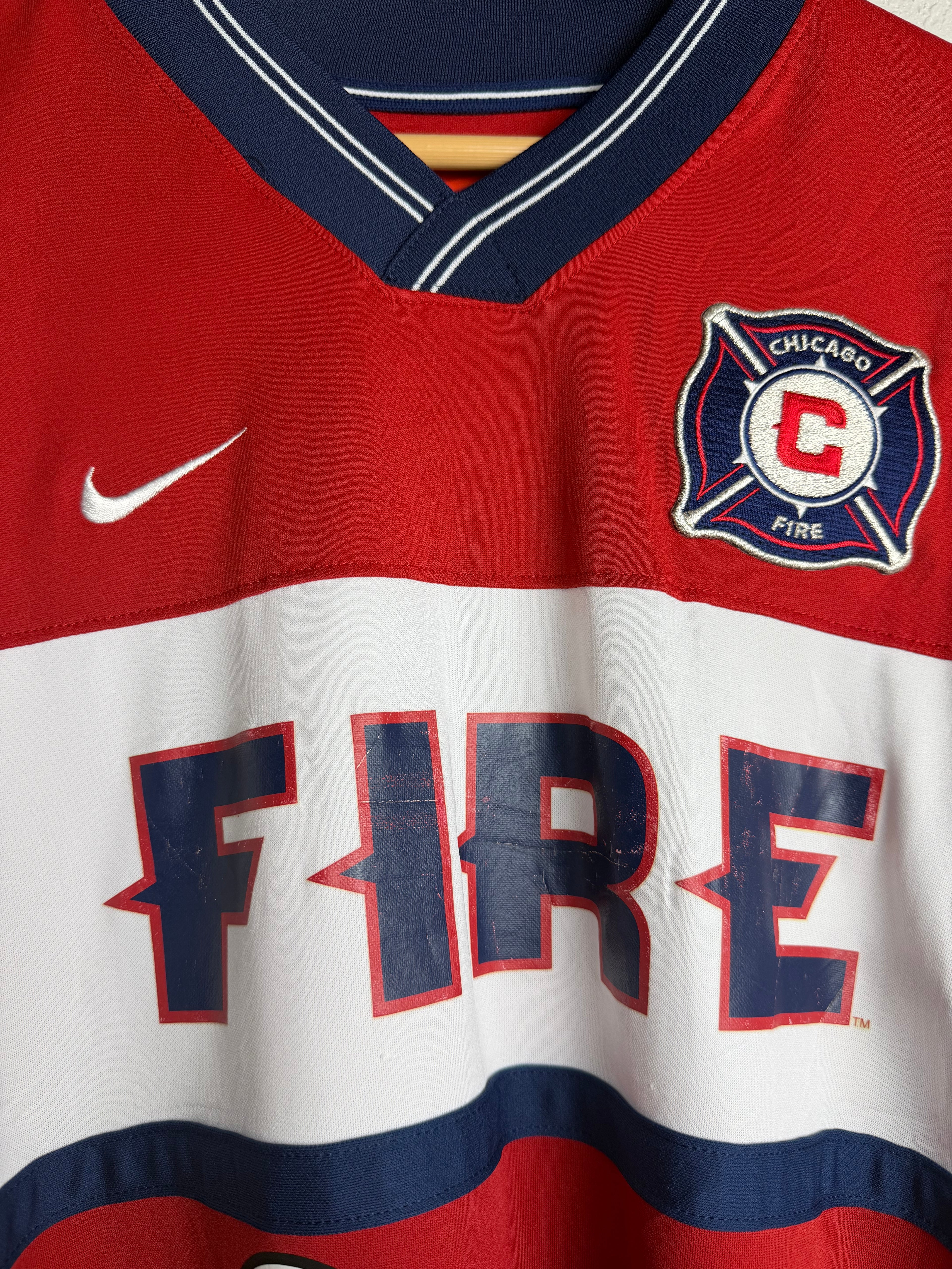 Chicago Fire 2000/02 Home Jersey #8 Stoichkov