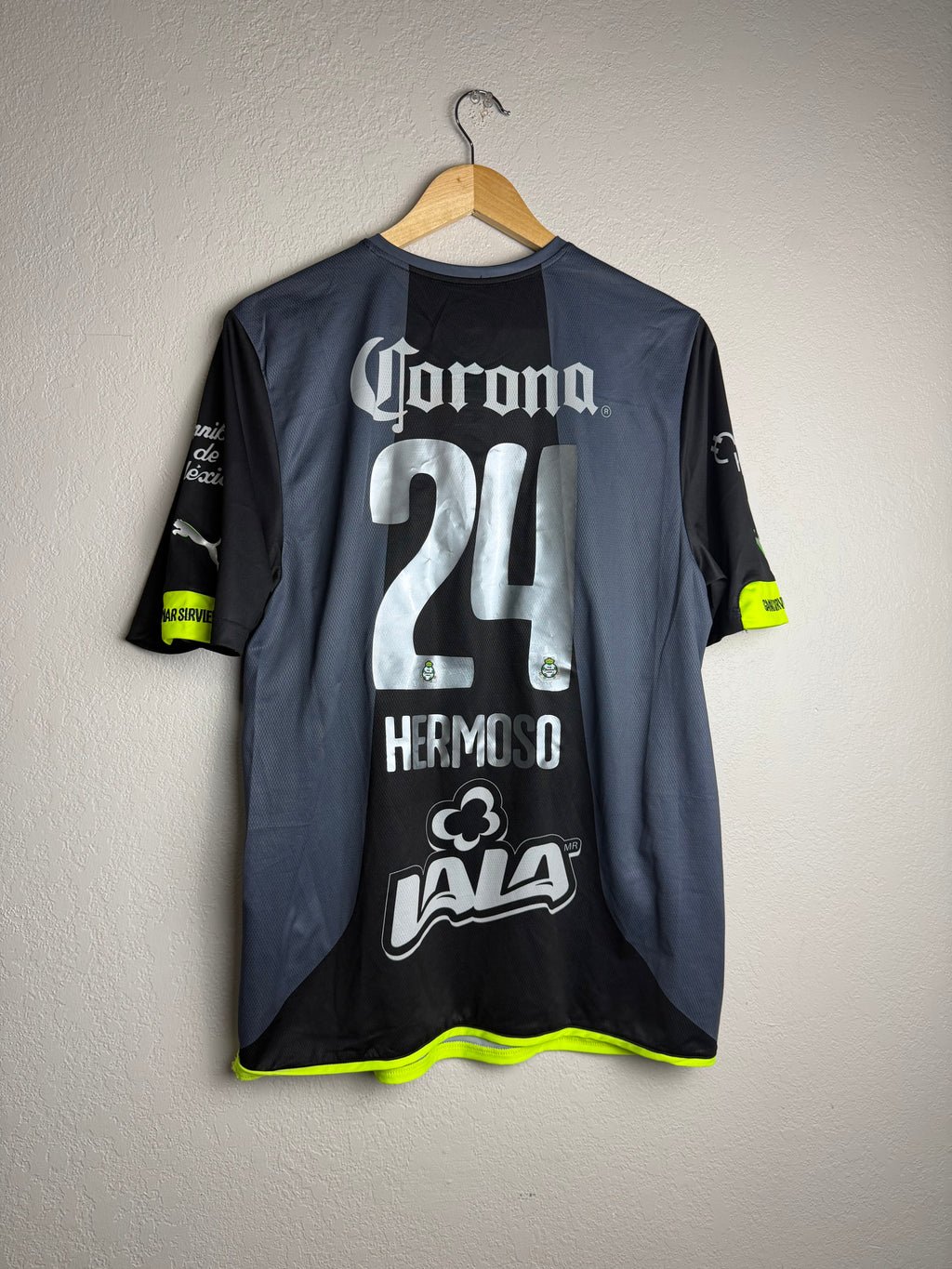 Santos Laguna 2014/15 Away Jersey #24 Hermoso